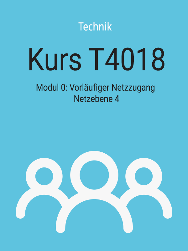 T4018: Modul 0: Vorläufiger Netzzugang Netzebene 4