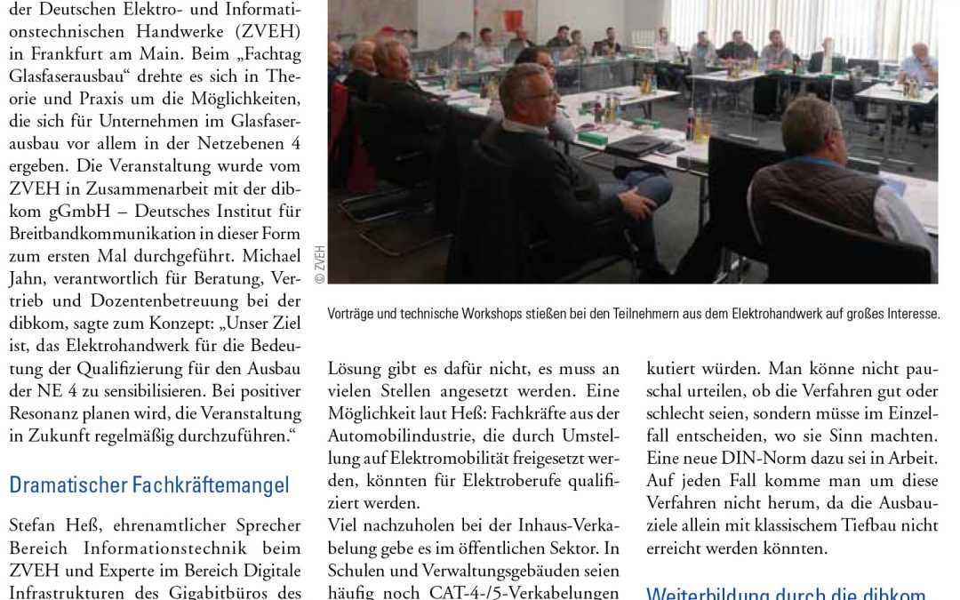 Artikel der Cable!vision zum Fachtag am 06.10.2021